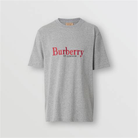 burberry embroidered archive logo t-shirt|original Burberry men t shirt.